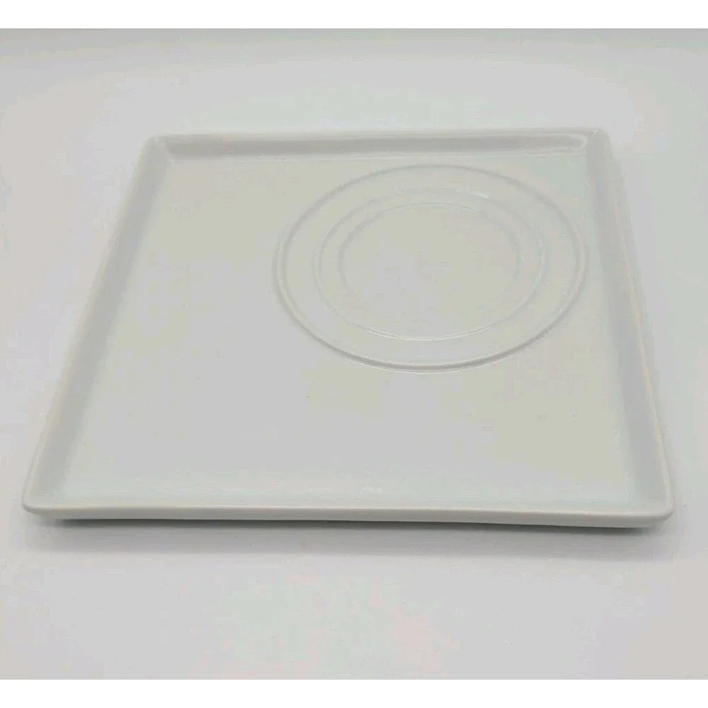 Gourmet Du Village Bistro Collection Multipurpose Square Platter White